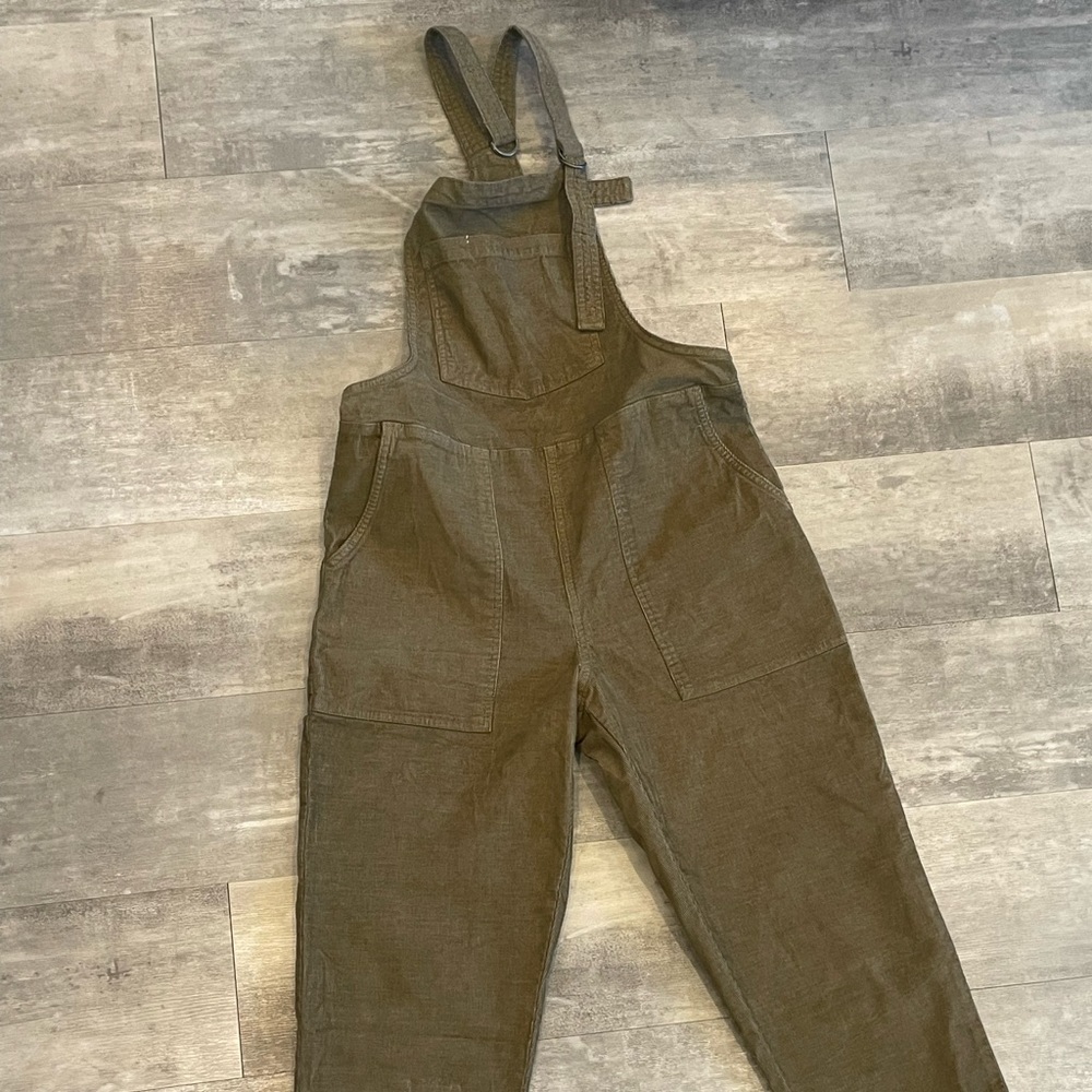Army green Corduroy overalls